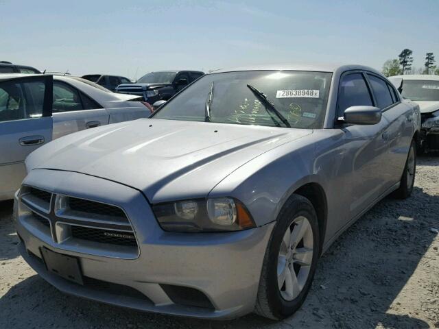 2B3CL3CG4BH537632 - 2011 DODGE CHARGER GRAY photo 2
