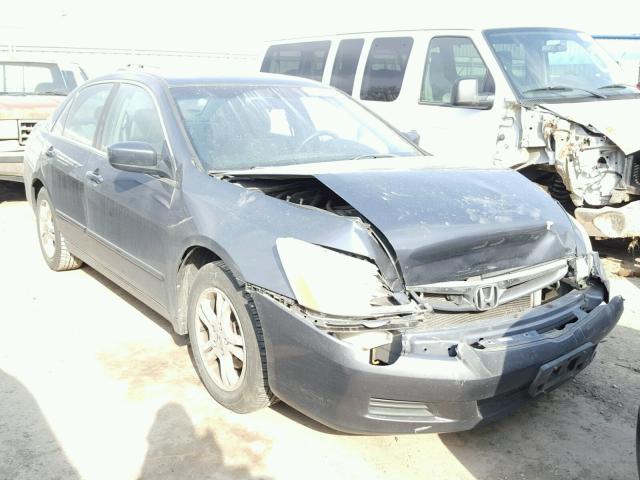 1HGCM56737A118116 - 2007 HONDA ACCORD EX BLUE photo 1