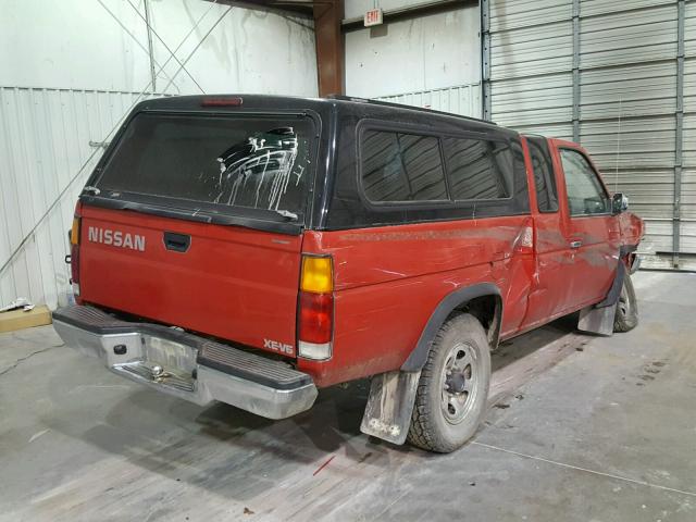 1N6HD16Y7SC401537 - 1995 NISSAN TRUCK KING RED photo 4