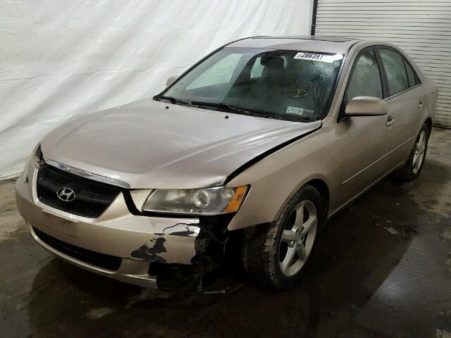 5NPEU46F96H074073 - 2006 HYUNDAI SONATA GLS TAN photo 2