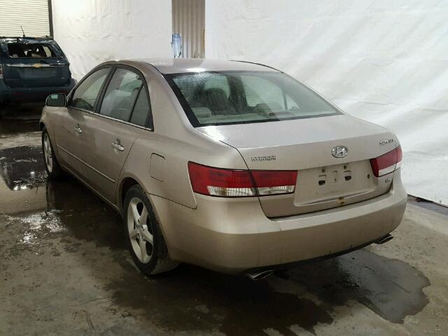 5NPEU46F96H074073 - 2006 HYUNDAI SONATA GLS TAN photo 3