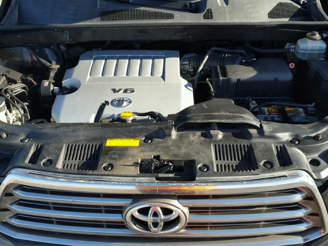 JTEDS43AX82048219 - 2008 TOYOTA HIGHLANDER BLACK photo 7