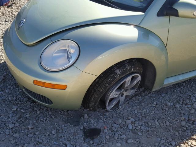 3VWRW31C26M407949 - 2006 VOLKSWAGEN NEW BEETLE GREEN photo 9