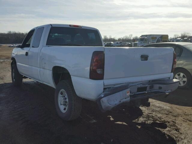 1GCHK29U57E105080 - 2007 CHEVROLET SILVERADO WHITE photo 3