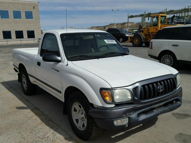 5TENL42N94Z311431 - 2004 TOYOTA TACOMA WHITE photo 1