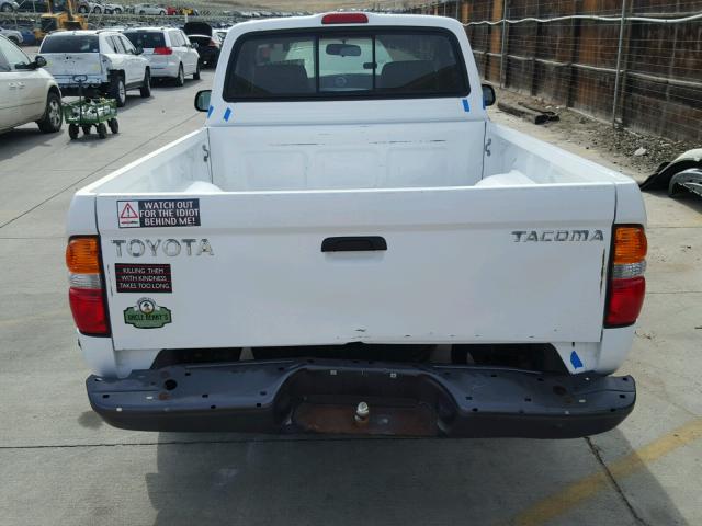 5TENL42N94Z311431 - 2004 TOYOTA TACOMA WHITE photo 6