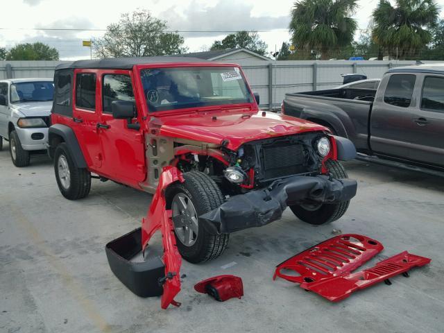 1C4BJWDG5HL655488 - 2017 JEEP WRANGLER U RED photo 1