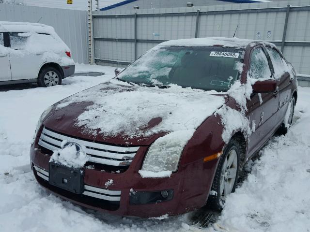 3FAHP07Z17R207290 - 2007 FORD FUSION SE MAROON photo 2