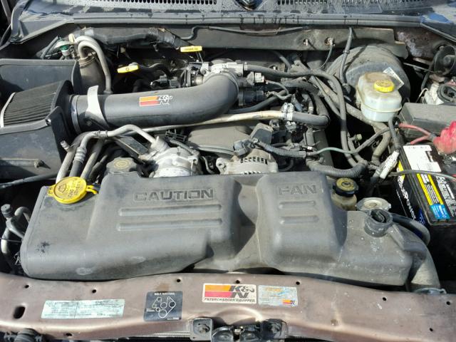 1B7GL2AN21S140195 - 2001 DODGE DAKOTA QUA BROWN photo 7