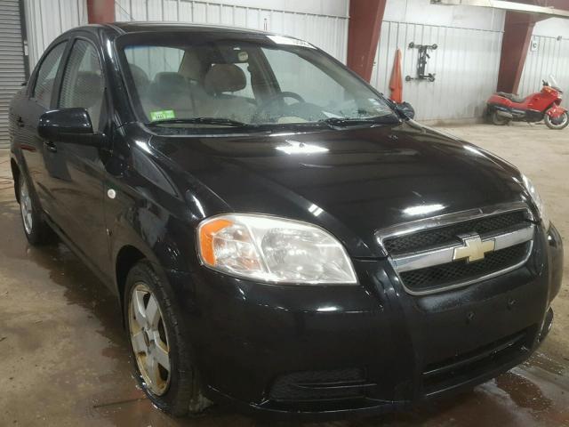 KL1TG56677B081747 - 2007 CHEVROLET AVEO LT BLACK photo 1