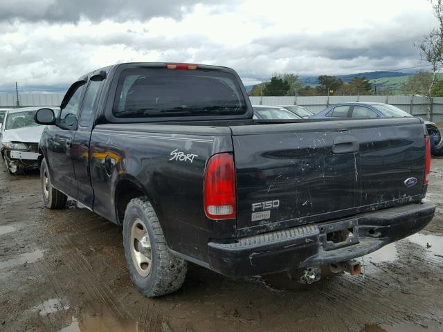 1FTRX17243NA23885 - 2003 FORD F150 BLACK photo 3