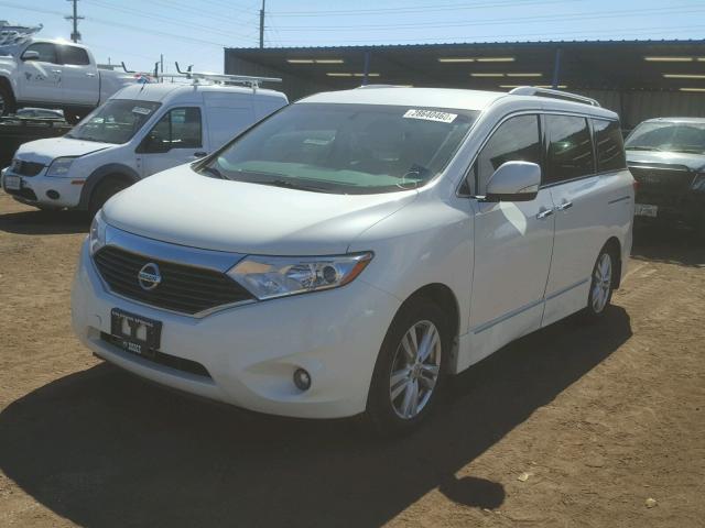 JN8AE2KP3C9051816 - 2012 NISSAN QUEST S WHITE photo 2