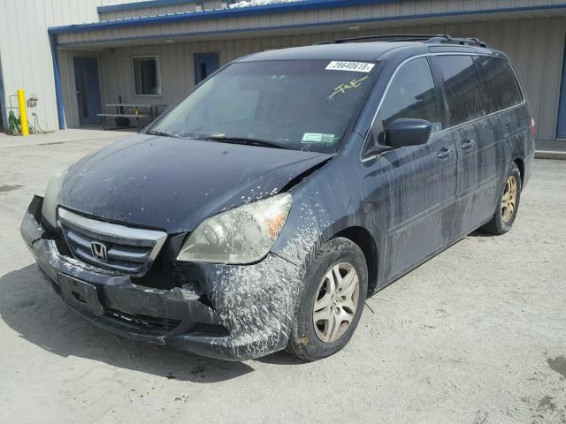 5FNRL38476B058995 - 2006 HONDA ODYSSEY EX BLUE photo 1