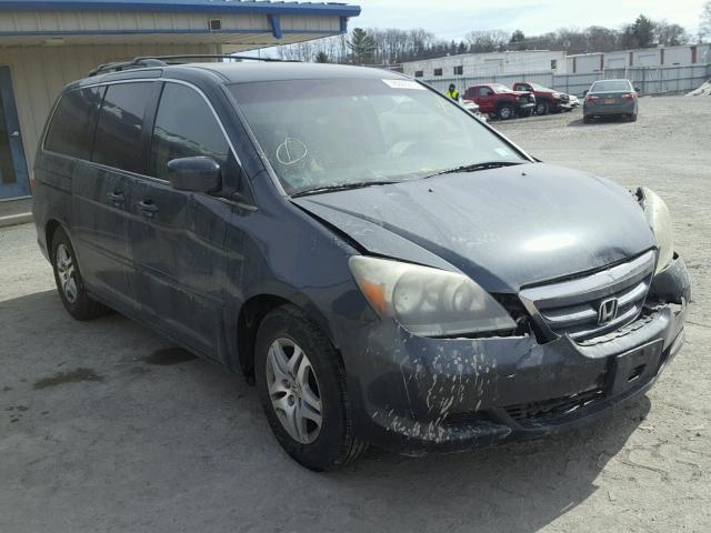 5FNRL38476B058995 - 2006 HONDA ODYSSEY EX BLUE photo 2