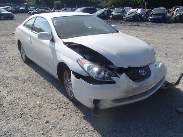 4T1CE38P25U515949 - 2005 TOYOTA CAMRY SOLA WHITE photo 1