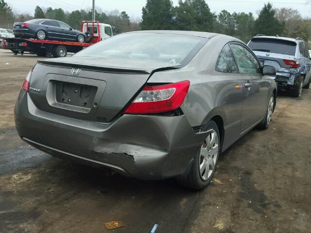 2HGFG116X6H564484 - 2006 HONDA CIVIC LX GRAY photo 4