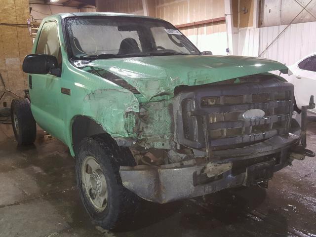 1FTWF31Y35EC34707 - 2005 FORD F350 SRW S GREEN photo 1