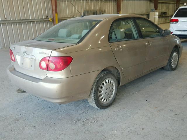 1NXBR32E78Z028676 - 2008 TOYOTA COROLLA CE GOLD photo 4