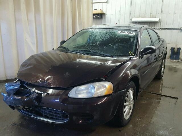 1C3EL46TX3N594520 - 2003 CHRYSLER SEBRING LX MAROON photo 2