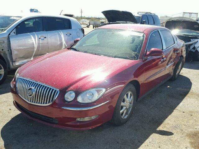 2G4WC582491122863 - 2009 BUICK LACROSSE C RED photo 2