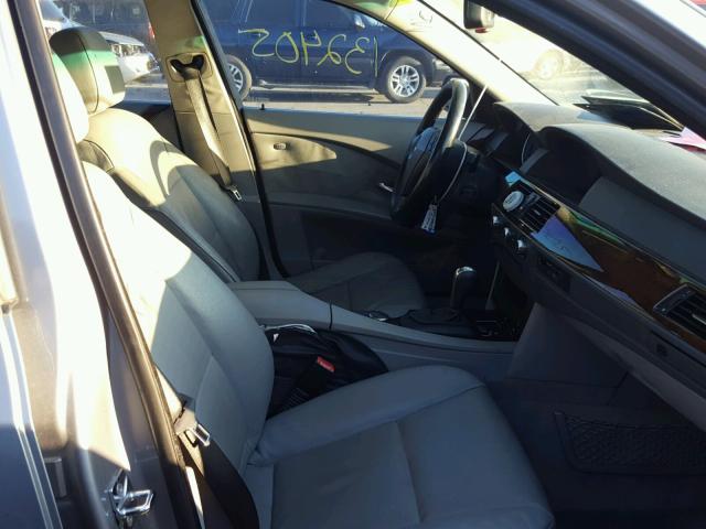 WBANE53507CW66048 - 2007 BMW 525 I GRAY photo 5