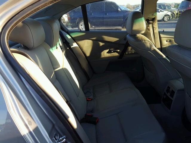 WBANE53507CW66048 - 2007 BMW 525 I GRAY photo 6