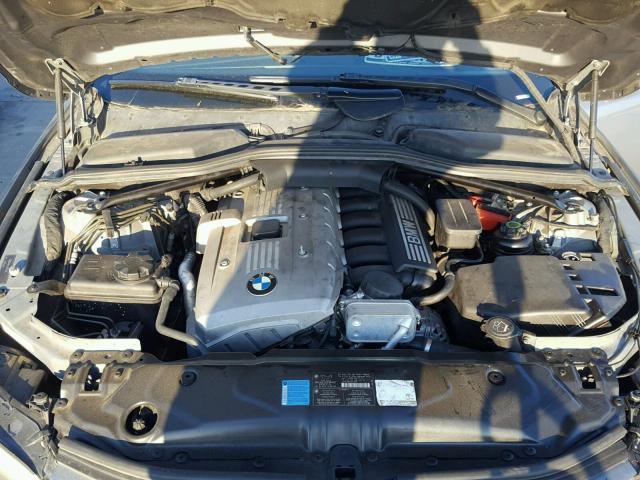 WBANE53507CW66048 - 2007 BMW 525 I GRAY photo 7