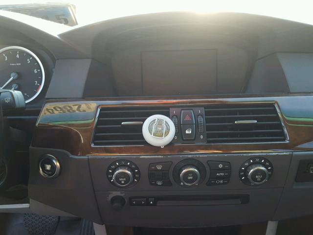 WBANE53507CW66048 - 2007 BMW 525 I GRAY photo 9