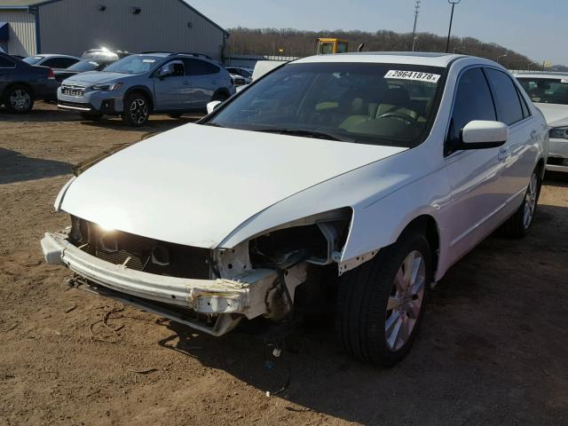 1HGCM66827A021486 - 2007 HONDA ACCORD EX WHITE photo 2