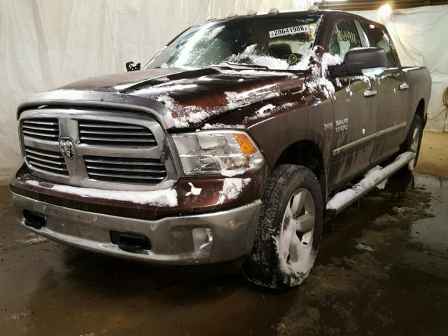 1C6RR7TT4ES383438 - 2014 RAM 1500 SLT BROWN photo 2