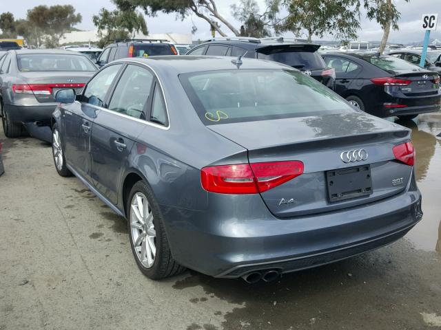 WAUBFAFL8FN034050 - 2015 AUDI A4 2.0T GRAY photo 3