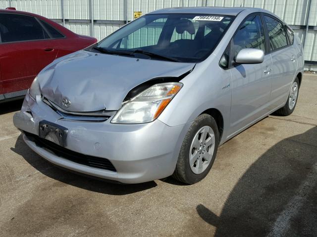 JTDKB20U683399346 - 2008 TOYOTA PRIUS SILVER photo 2