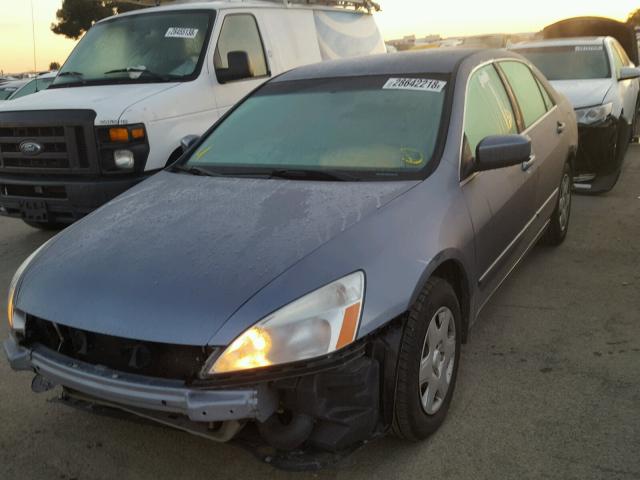 1HGCM56417A086532 - 2007 HONDA ACCORD LX BLUE photo 2