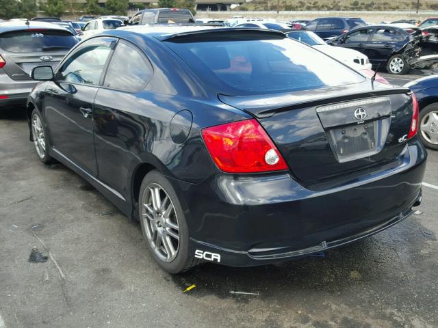 JTKDE177960109232 - 2006 TOYOTA SCION TC BLACK photo 3