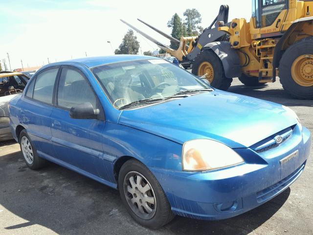 KNADC125646325887 - 2004 KIA RIO BLUE photo 1