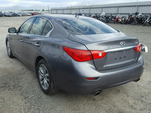 JN1EV7AP5HM736953 - 2017 INFINITI Q50 PREMIU GRAY photo 3