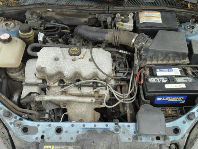 1FAFP33P81W315066 - 2001 FORD FOCUS LX BLUE photo 7