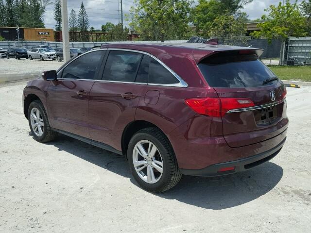 5J8TB3H53DL010021 - 2013 ACURA RDX TECHNO BURGUNDY photo 3