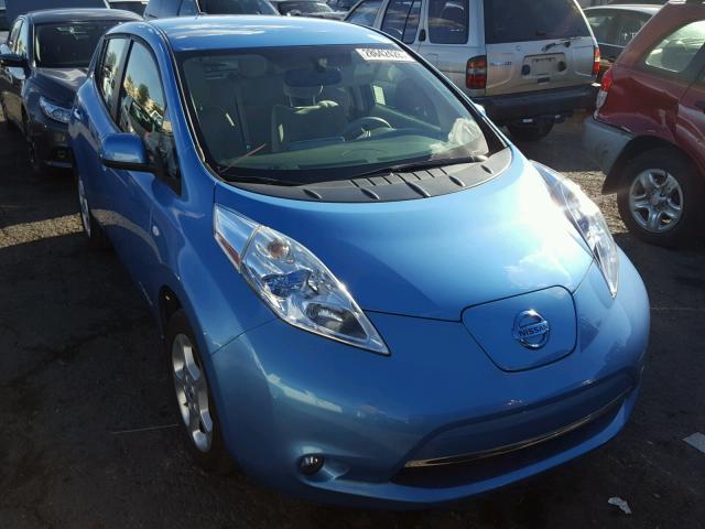 JN1AZ0CP3BT000646 - 2011 NISSAN LEAF SV BLUE photo 1