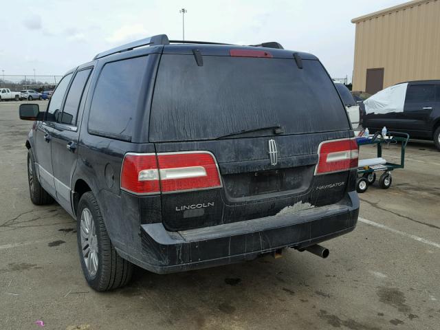 5LMFU28587LJ06689 - 2007 LINCOLN NAVIGATOR BLACK photo 3