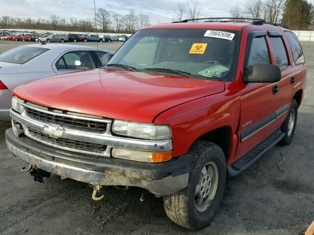 1GNEK13T0YJ103363 - 2000 CHEVROLET TAHOE K150 RED photo 2