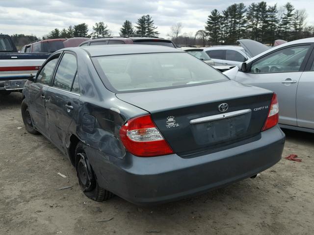 JTDBE32K730165011 - 2003 TOYOTA CAMRY LE TEAL photo 3