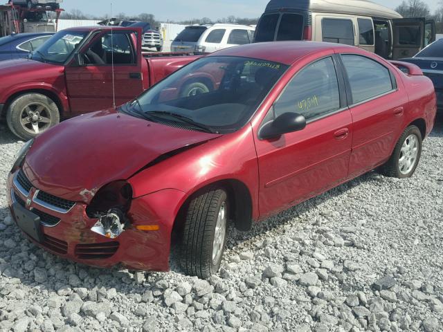 1B3ES56C74D602053 - 2004 DODGE NEON SXT RED photo 2