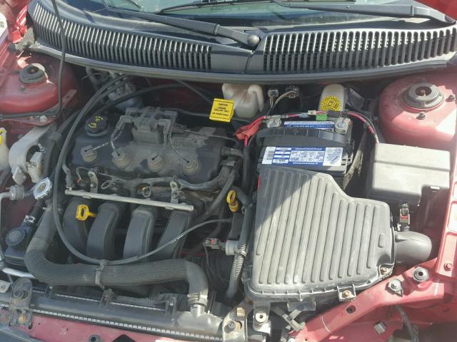 1B3ES56C74D602053 - 2004 DODGE NEON SXT RED photo 7