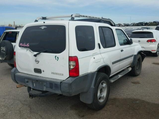 5N1ED28T02C553619 - 2002 NISSAN XTERRA XE WHITE photo 4