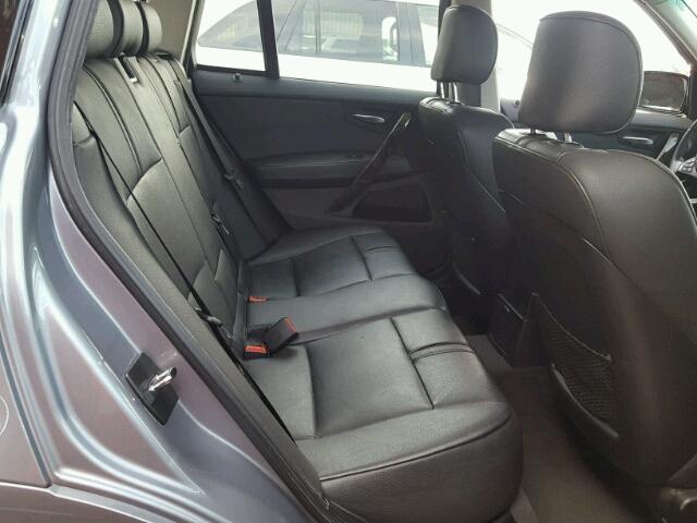 WBXPC93437WF10221 - 2007 BMW X3 3.0SI GRAY photo 6