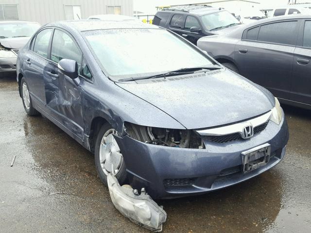 JHMFA36229S005394 - 2009 HONDA CIVIC HYBR BLUE photo 1