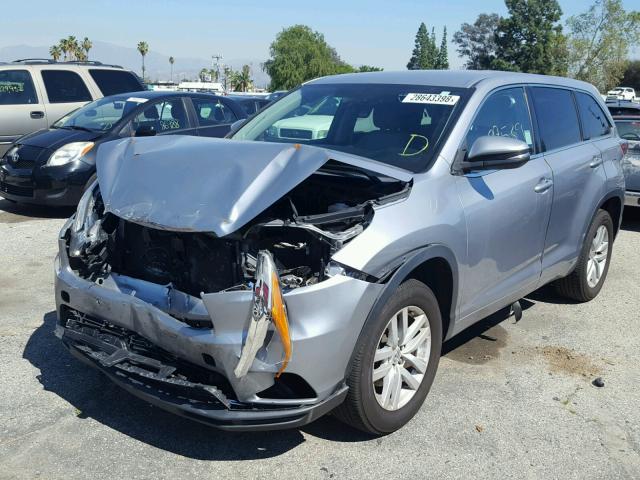 5TDZKRFHXFS055421 - 2015 TOYOTA HIGHLANDER SILVER photo 2