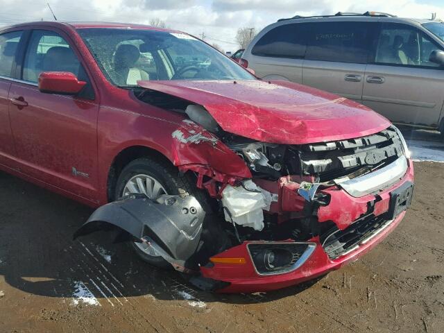 3FADP0L35CR230422 - 2012 FORD FUSION HYB RED photo 9