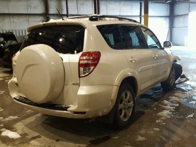 JTMBK31V195078219 - 2009 TOYOTA RAV4 LIMIT WHITE photo 4